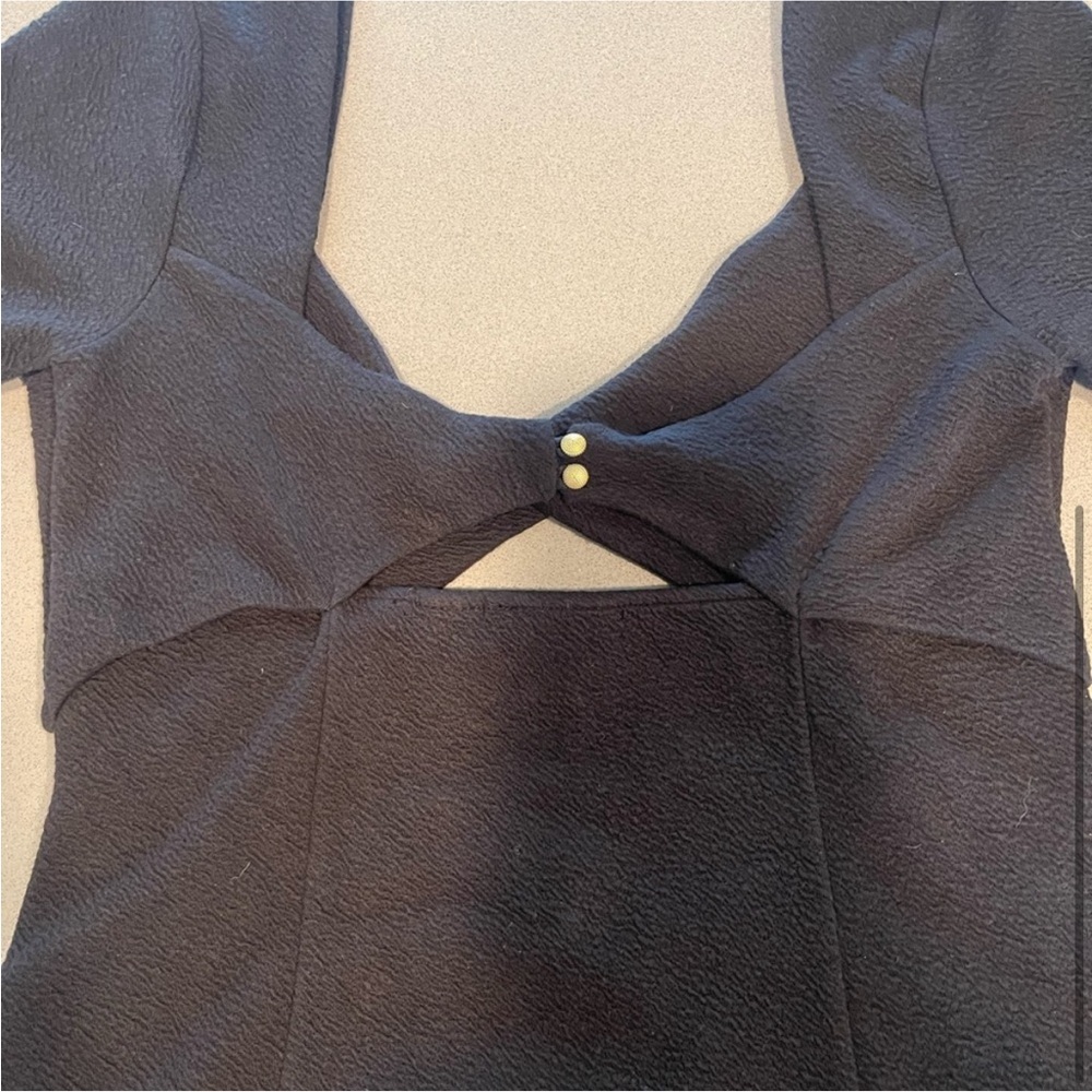 Maeve by Anthropologie Black A-Line Mini Dress Size M - Picture 7 of 8